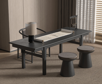 Modern Computer Desk And Chair-ID:195241932