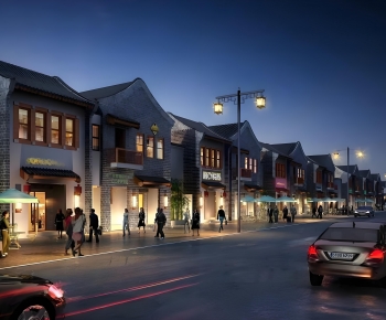 New Chinese Style Commercial Street-ID:633148912