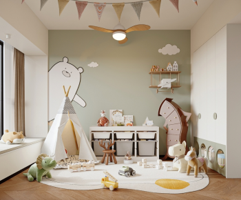 Modern Children's Room Activity Room-ID:746747977