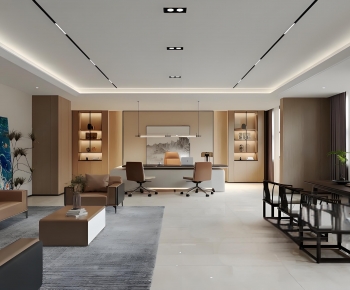 New Chinese Style Manager's Office-ID:336597922