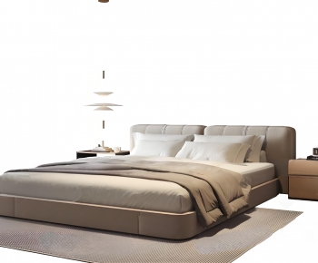 Modern Double Bed-ID:747993956
