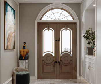 Simple European Style Double Door-ID:443722968