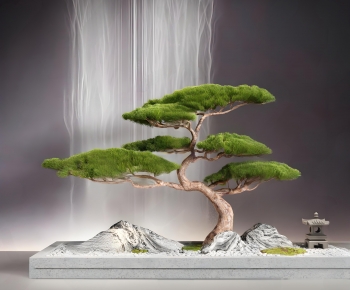 New Chinese Style Plant Landscaping-ID:776127105