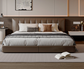 Modern Double Bed-ID:107763053