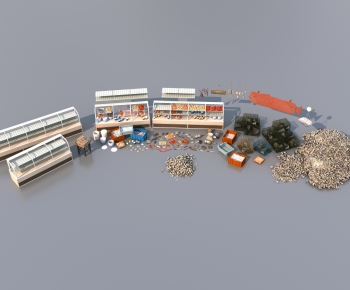 Modern Supermarket Shelf-ID:931611066