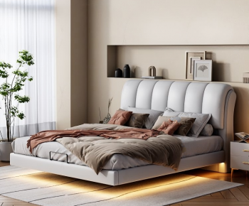 Modern Double Bed-ID:250767953