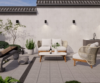 New Chinese Style Courtyard/landscape-ID:743188988