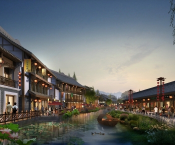 Chinese Style Commercial Street-ID:780873068