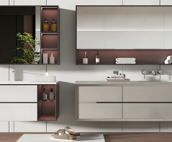 Modern Bathroom Cabinet-ID:595330959