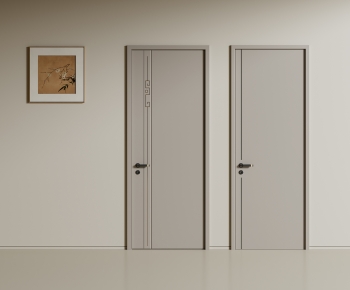 New Chinese Style Single Door-ID:891557934