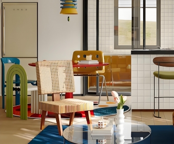 Modern Dining Table And Chairs-ID:134402998