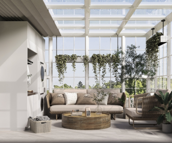 Modern Glass Sun Room-ID:480607034