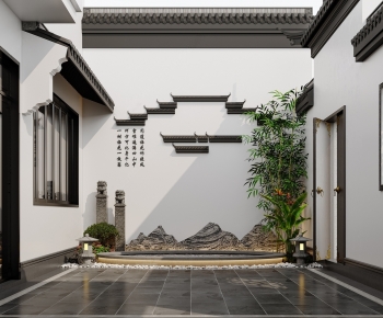 New Chinese Style Courtyard/landscape-ID:811250934