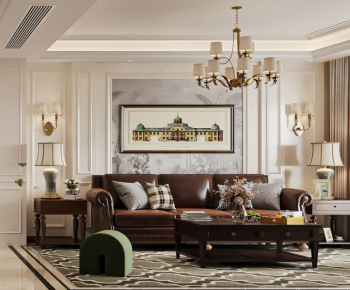 American Style A Living Room-ID:456293116