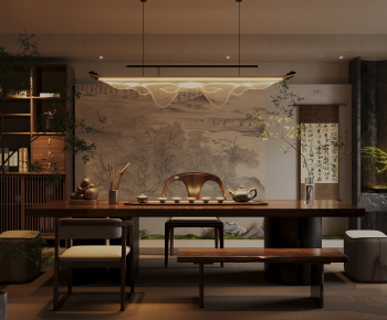 New Chinese Style Tea House-ID:593924058