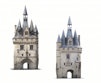 Mediterranean Style Building Appearance-ID:673242096