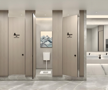 Modern Public Toilet-ID:755137929