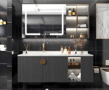 Modern Bathroom Cabinet-ID:962554936