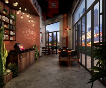 Industrial Style Barbecue Restaurant-ID:479060893