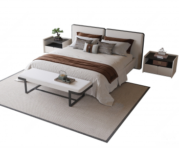New Chinese Style Double Bed-ID:231942893