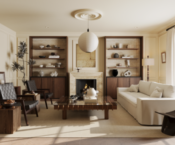 Modern A Living Room-ID:613517057