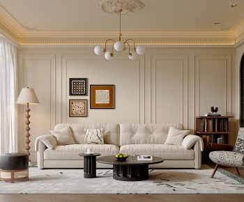 French Style A Living Room-ID:979645011