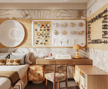 Retro Style Children's Room-ID:848604926