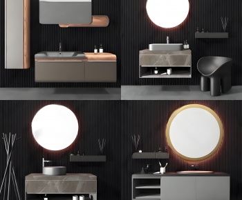 Modern Bathroom Cabinet-ID:483810999