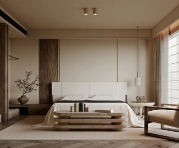 Wabi-sabi Style Bedroom-ID:526813034
