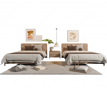 Modern Single Bed-ID:437165988