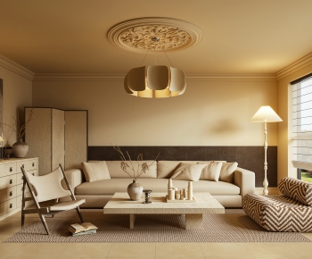 Wabi-sabi Style A Living Room-ID:459532988