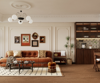 French Style A Living Room-ID:984925996