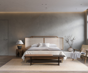 Wabi-sabi Style Bedroom-ID:530637982