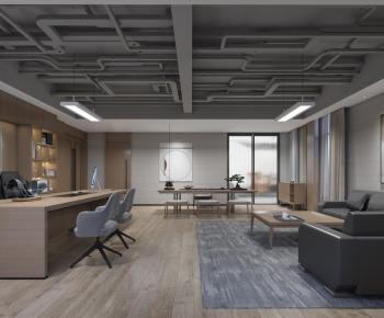 Industrial Style Manager's Office-ID:414134985