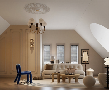 French Style A Living Room-ID:442787898