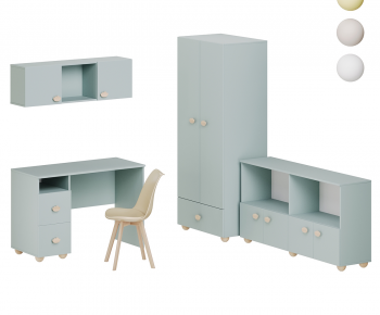 Modern Computer Desk And Chair-ID:838763007