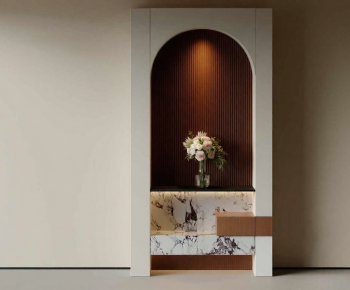 French Style Entrance Cabinet-ID:513386966