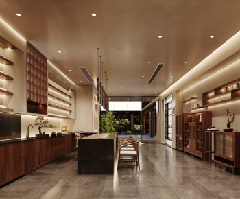 New Chinese Style Teahouse Tea House-ID:925129891