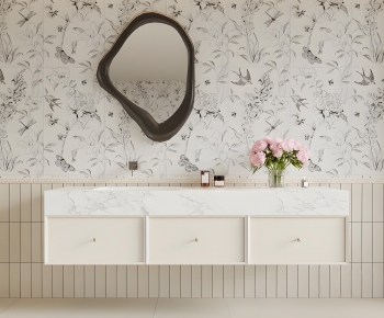 French Style Bathroom Cabinet-ID:837991009