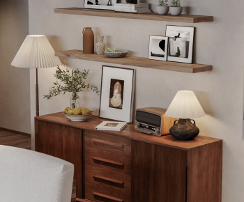 Wabi-sabi Style Entrance Cabinet-ID:588855987