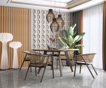 New Chinese Style Dining Room-ID:616518024