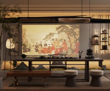 New Chinese Style Tea House-ID:715614082