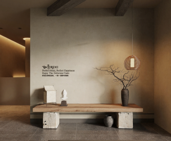 Wabi-sabi Style Console-ID:625982056