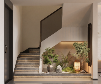 New Chinese Style Stairwell-ID:811198954