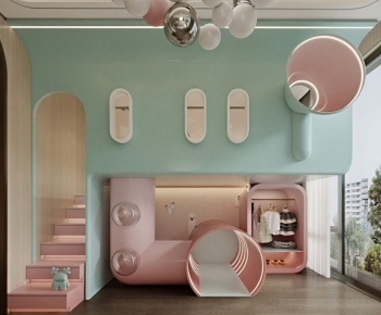 Modern Girl's Room Daughter's Room-ID:696012975