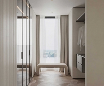 Modern Clothes Storage Area-ID:977021937