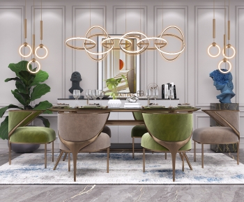 Modern Dining Table And Chairs-ID:639071946
