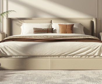 Modern Double Bed-ID:760792023