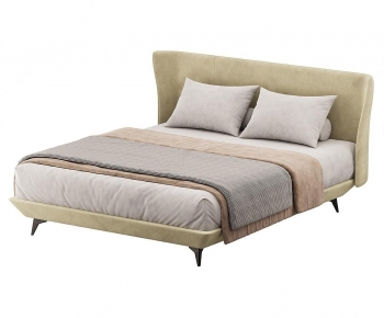 Modern Double Bed-ID:297760012