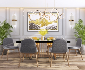 Modern Dining Table And Chairs-ID:137299061